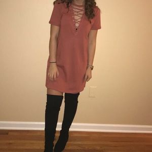 A T-shirt dress